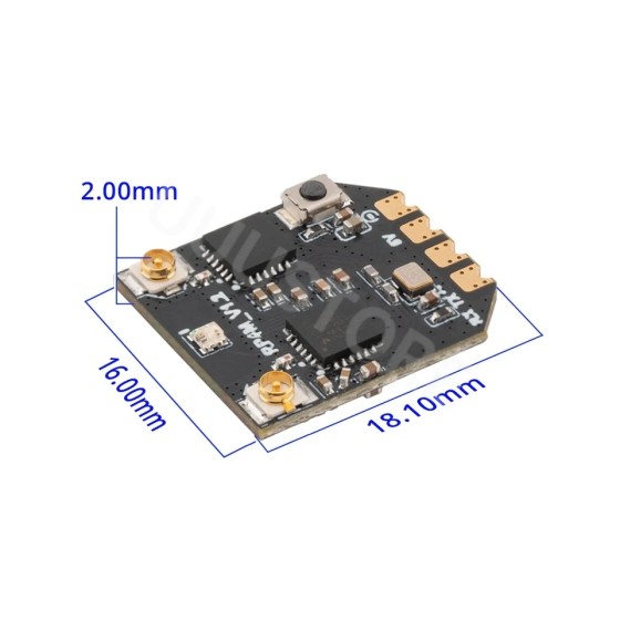 Radio master RP4TD-M Mini True Diversity Ultraleichte Drohnen kamera RC Modell Doppel antennen ExpressLRS ELRS Kunststoff